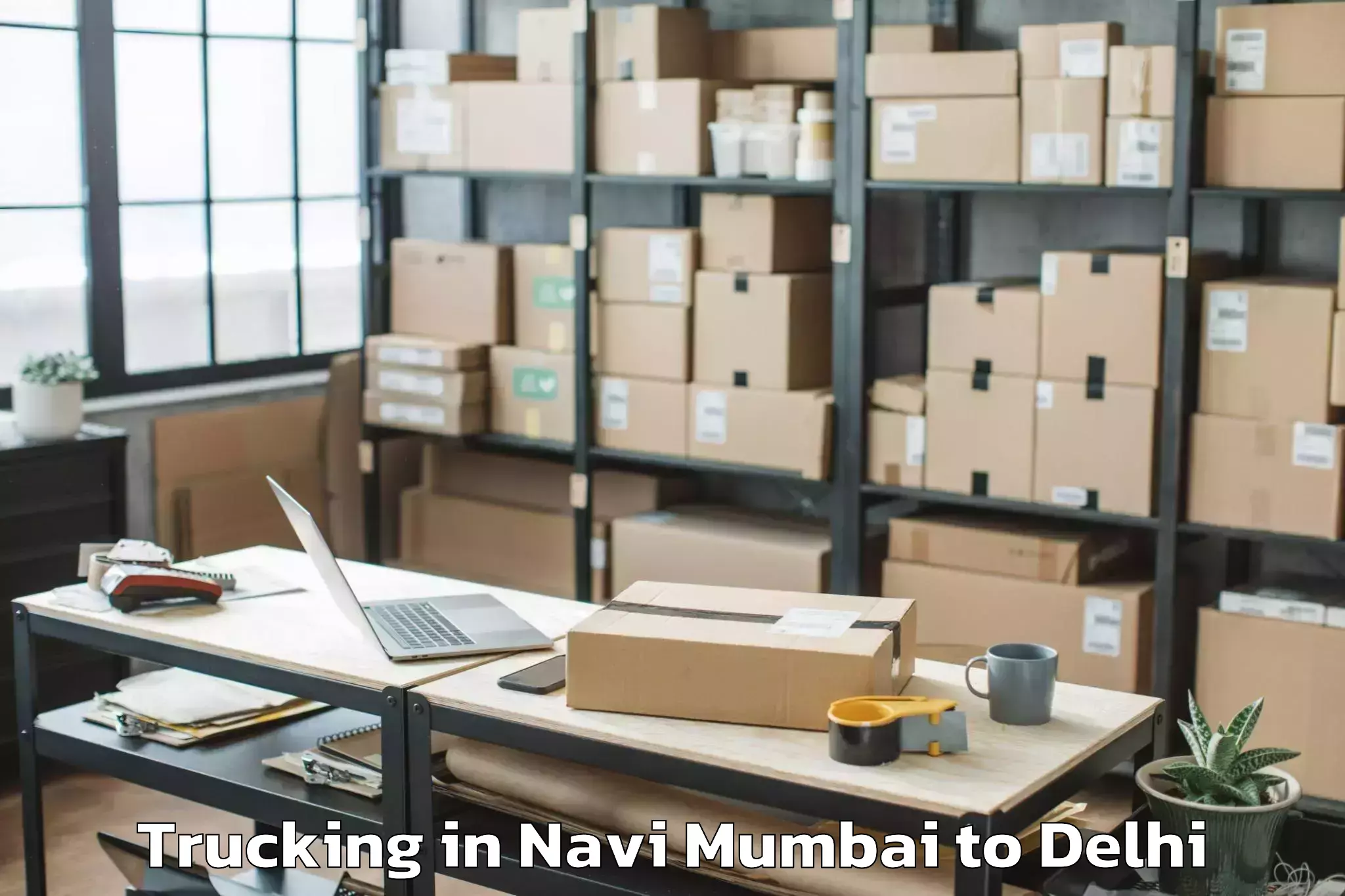 Hassle-Free Navi Mumbai to Chanakya Puri Trucking